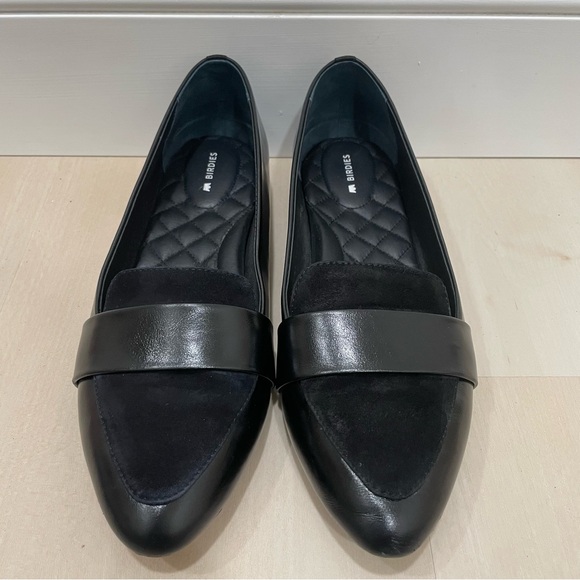 Birdies Blackbird Flats Women's Size 9.5 Black Quilted Licorice Leather - Picture 3 of 15